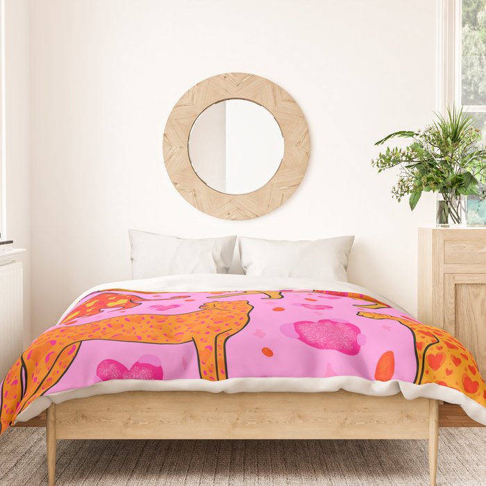 Valentine Leopard Print Duvet Cover Gallery Image 3