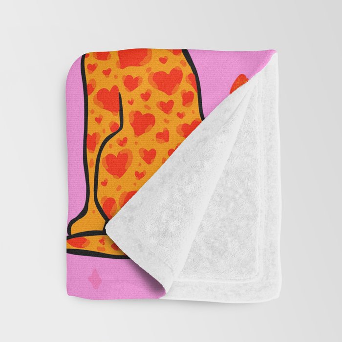 Valentine Leopard Print Throw Blanket Gallery Image 3