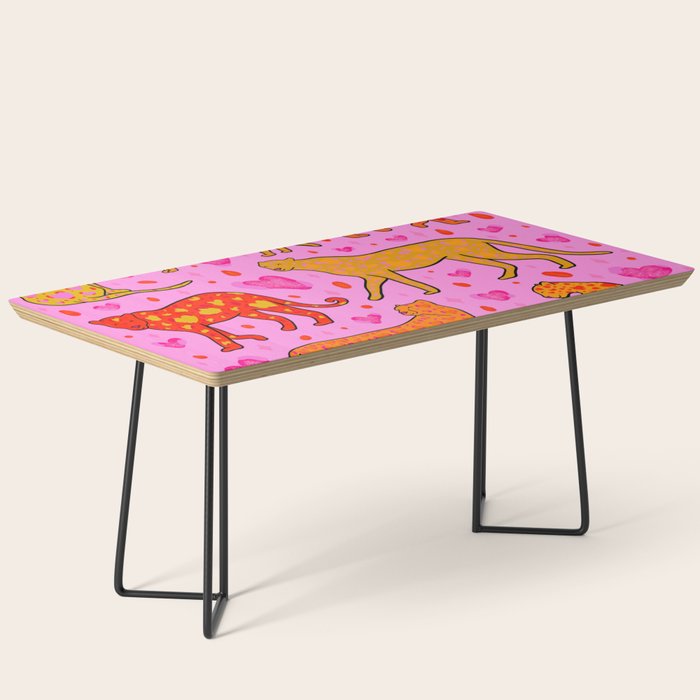 Valentine Leopard Print Coffee Table Gallery Image 1