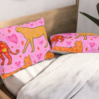 Valentine Leopard Print Pillow Sham Gallery Image 2