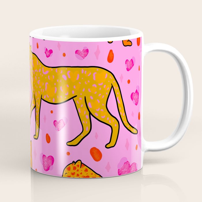 Valentine Leopard Print Coffee Mug Gallery Image 1