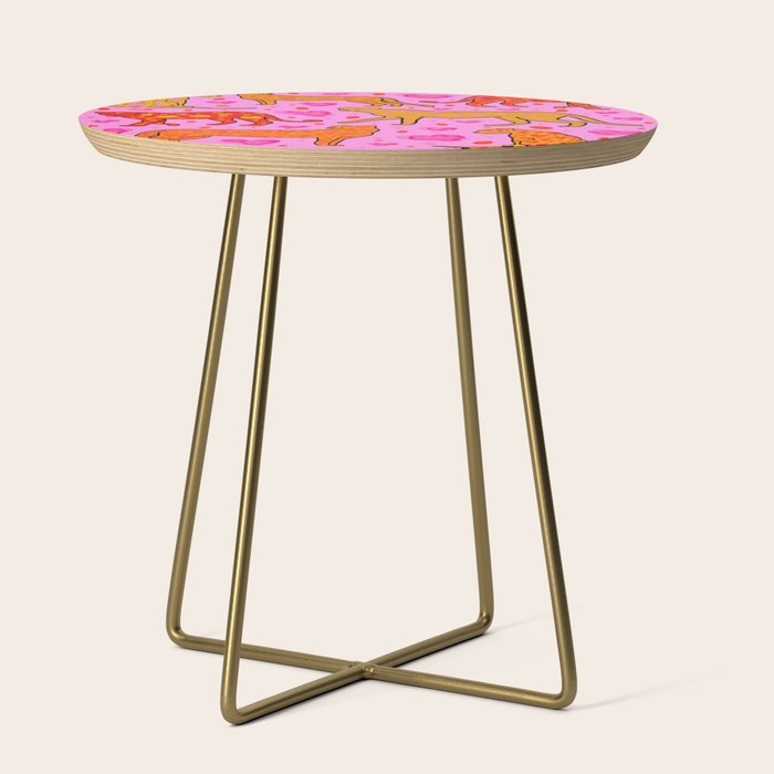 Valentine Leopard Print Side Table Gallery Image 1