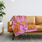 Valentine Leopard Print Throw Blanket Gallery Image 1