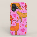 Valentine Leopard Print iPhone Case Gallery Image 1