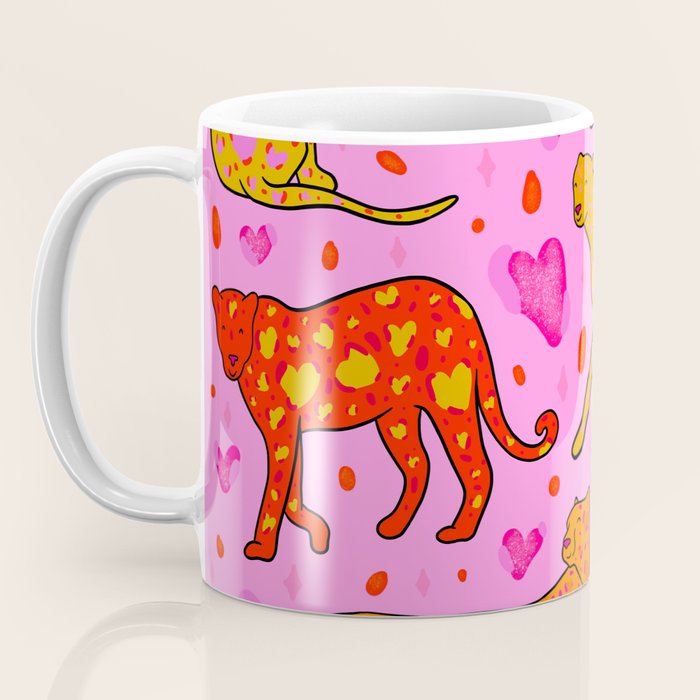 Valentine Leopard Print Coffee Mug Gallery Image 3