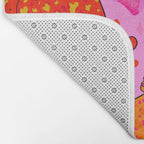 Valentine Leopard Print Bath Mat Gallery Image 2