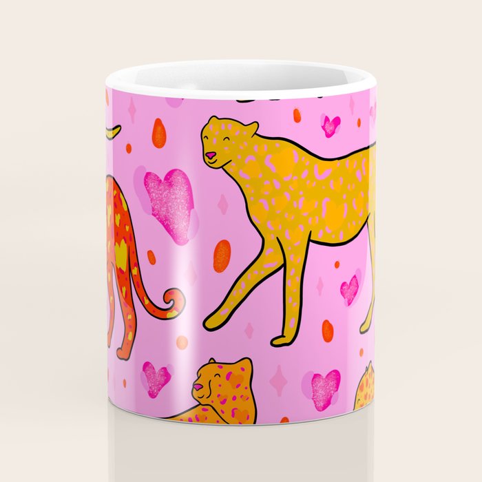 Valentine Leopard Print Coffee Mug Gallery Image 4
