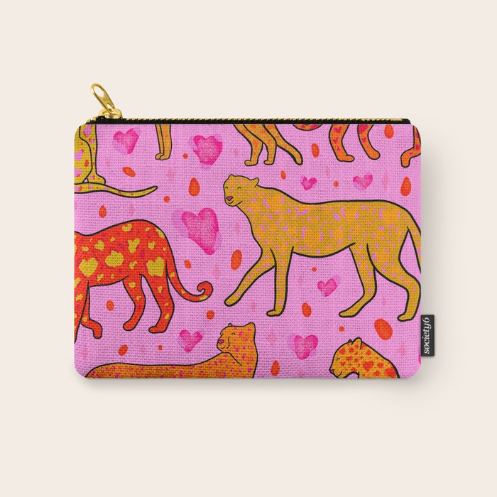Valentine Leopard Print Carry All Pouch Gallery Image 1