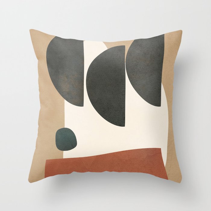 Modern Shapes Design 10 Throw Pillow Gallery Image 1