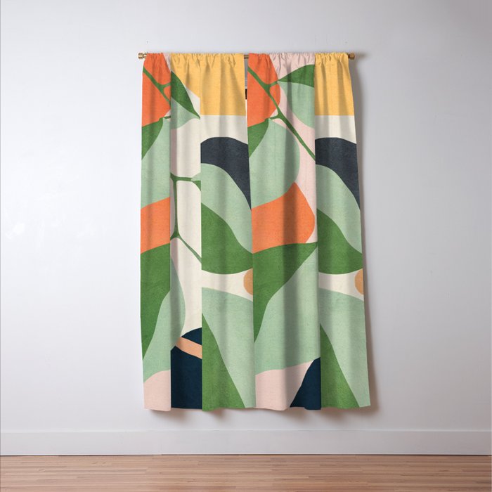 Colorful Branching Out 24 Window Curtain Gallery Image 3