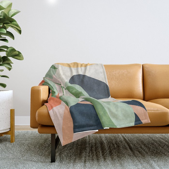 Colorful Branching Out 24 Throw Blanket Gallery Image 1