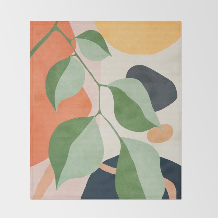 Colorful Branching Out 24 Throw Blanket Gallery Image 2
