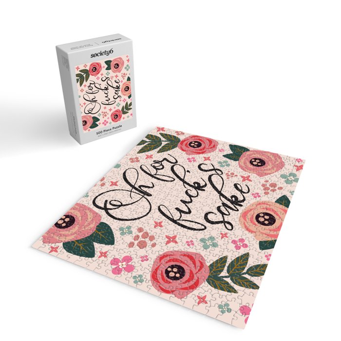 Oh For Fuck's Sake Funny Saying Jigsaw Puzzle Gallery Image 2