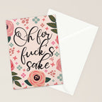 Oh For Fuck's Sake Funny Saying Stationery Card Gallery Image 2