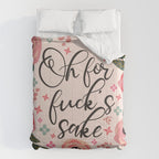 Oh For Fuck's Sake Funny Saying Comforter Gallery Image 6