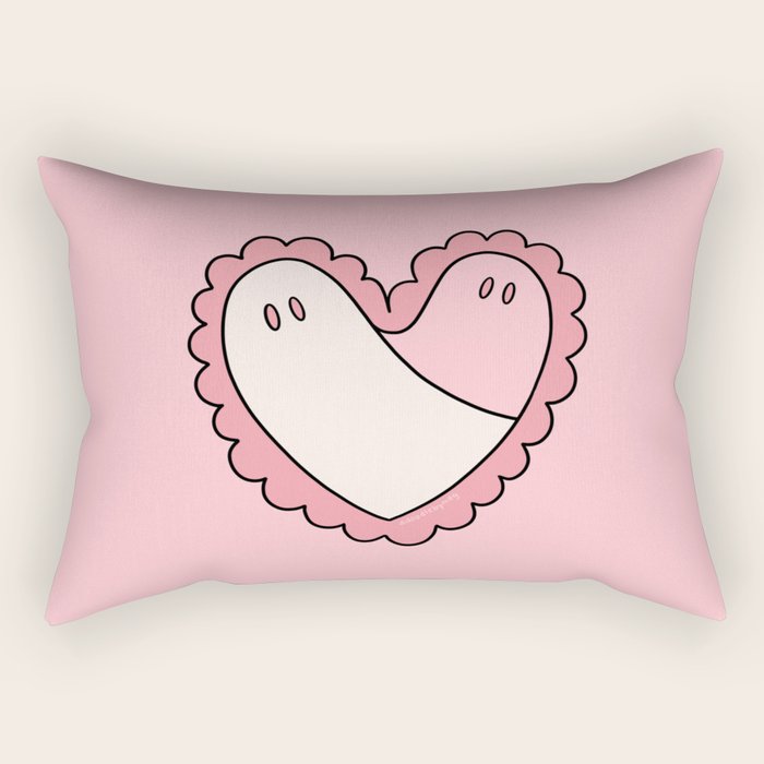 Ghost Heart Rectangular Pillow Gallery Image 1