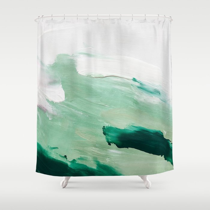 Abstract Oil Painting No. 44 Shower Curtain Gallery Image 1