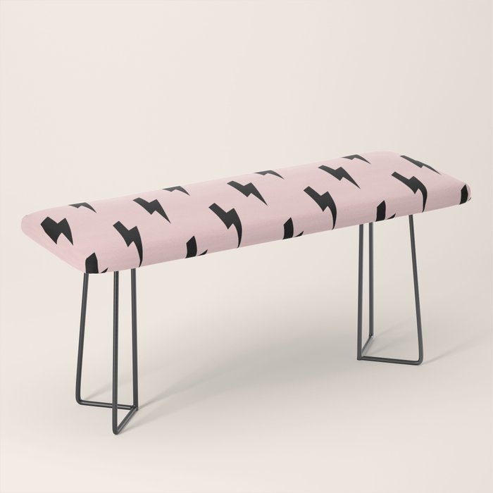 Lightning Bolts Blush Bench Gallery Image 1