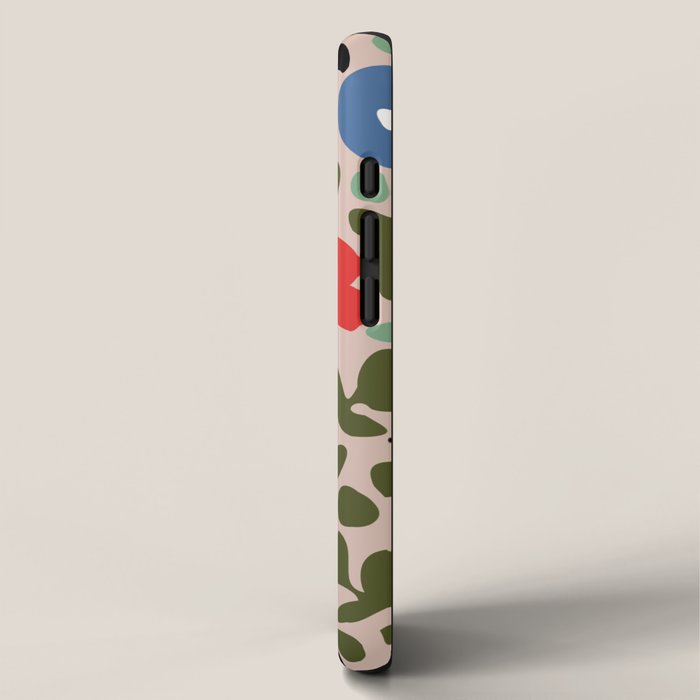 Flower meadow in muted colours iPhone Case Gallery Image 2