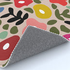 Flower meadow in muted colours Rug Gallery Image 4