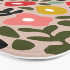 Flower meadow in muted colours Bath Mat Gallery Image 3