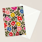 Flower meadow in muted colours Stationery Card Gallery Image 2