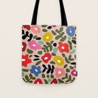 Flower meadow in muted colours Tote Bag Gallery Image 1