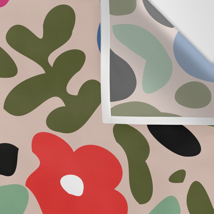 Flower meadow in muted colours Wall Tapestry Gallery Image 3