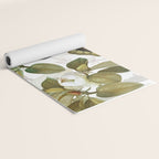 Vintage & Shabby Chic - Spring Flowers Magnolia Botanical Garden Yoga Mat Gallery Image 2