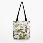 Vintage & Shabby Chic - Spring Flowers Magnolia Botanical Garden Tote Bag Gallery Image 2