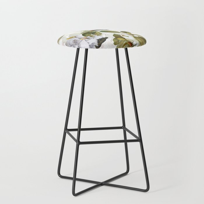 Vintage & Shabby Chic - Spring Flowers Magnolia Botanical Garden Stool Gallery Image 1