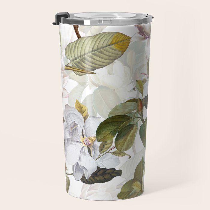 Vintage & Shabby Chic - Spring Flowers Magnolia Botanical Garden Travel Mug Gallery Image 3
