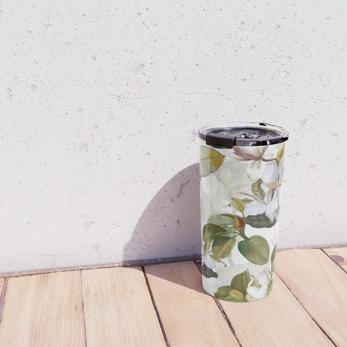 Vintage & Shabby Chic - Spring Flowers Magnolia Botanical Garden Travel Mug Gallery Image 4