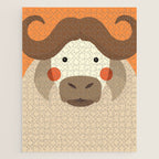 Cape Buffalo, Animal Portrait Jigsaw Puzzle Gallery Image 1
