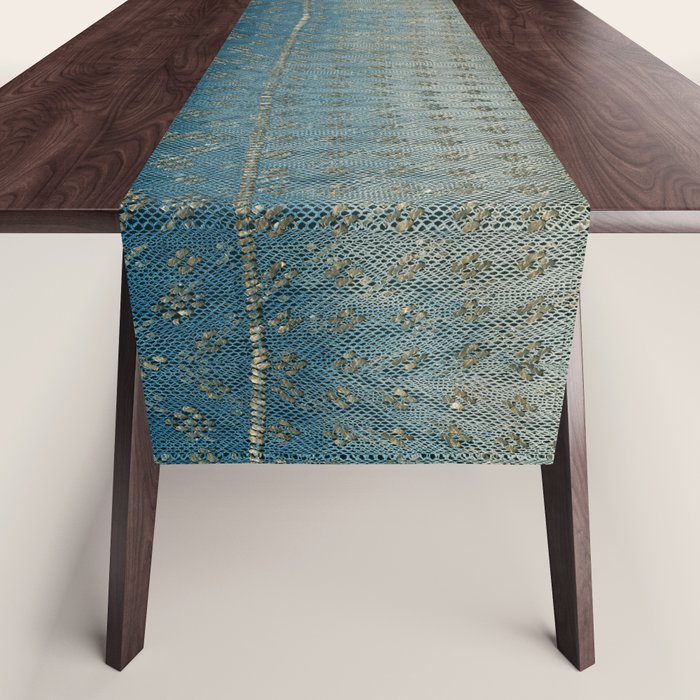 Faded Indigo Assuit Table Runner Gallery Image 1