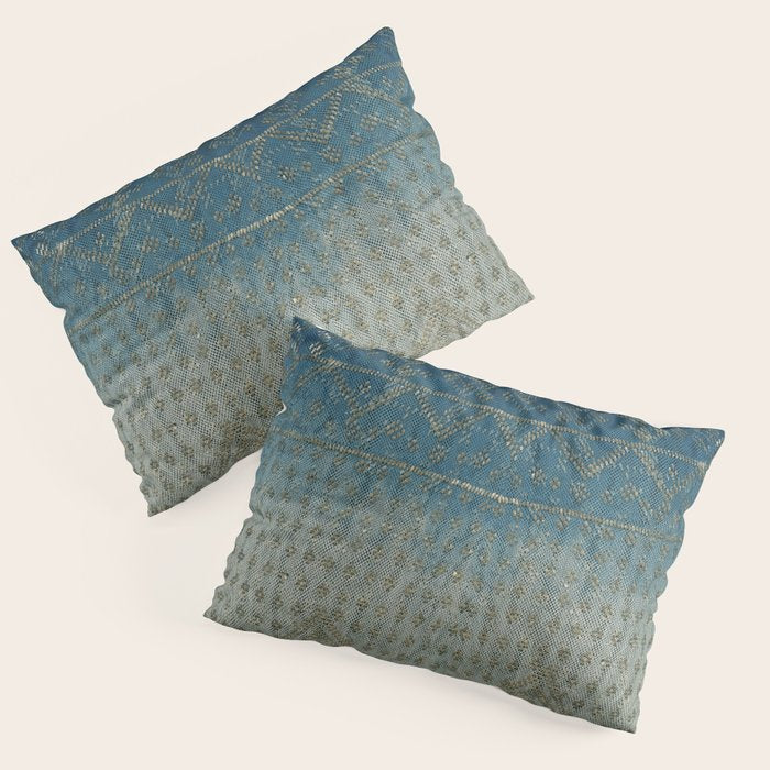 Faded Indigo Assuit Pillow Sham Gallery Image 1