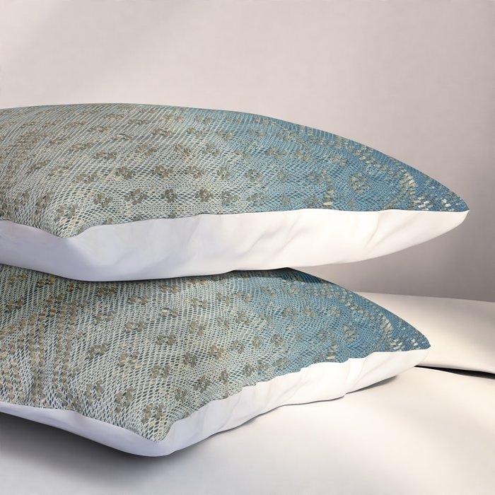 Faded Indigo Assuit Pillow Sham Gallery Image 3