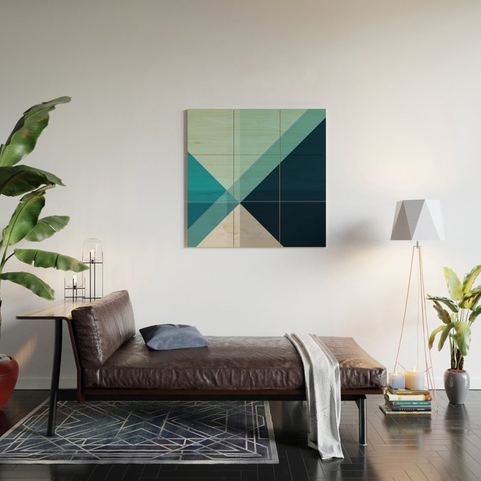 Geometric 1704 Wood Wall Art Gallery Image 2