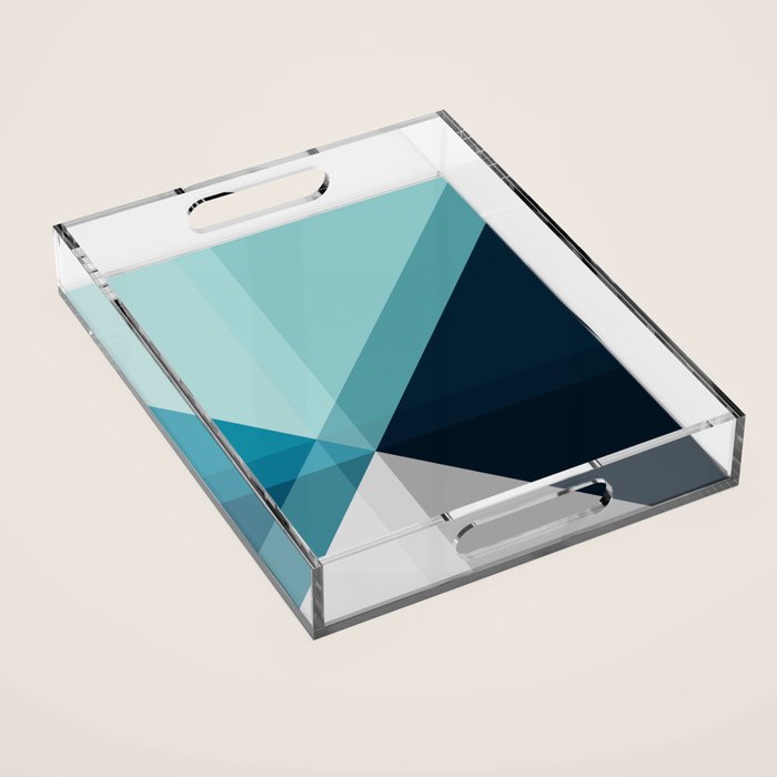 Geometric 1704 Acrylic Tray Gallery Image 1