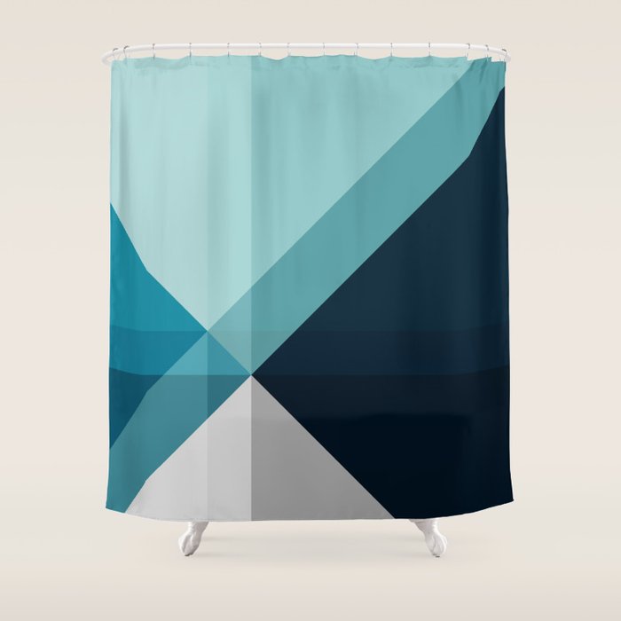 Geometric 1704 Shower Curtain Gallery Image 1