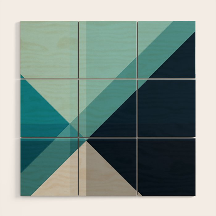Geometric 1704 Wood Wall Art Gallery Image 1