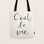 C'est La Vie Tote Bag Gallery Image 1