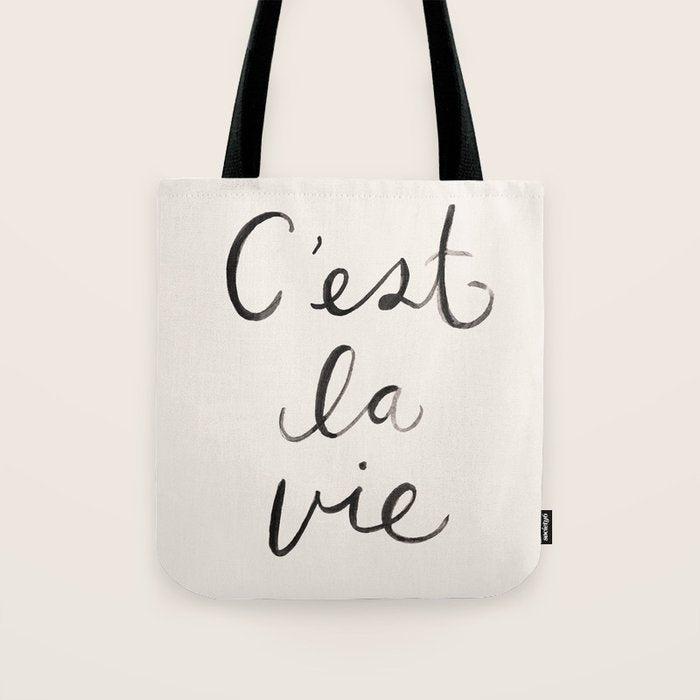 C'est La Vie Tote Bag Gallery Image 1
