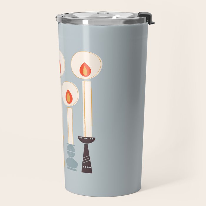Festive Candles Travel Mug Gallery Image 2