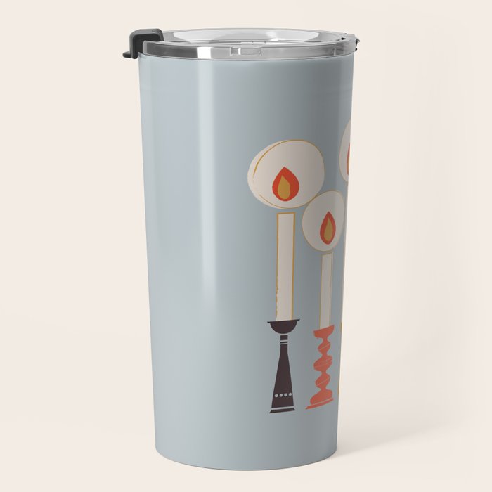 Festive Candles Travel Mug Gallery Image 3