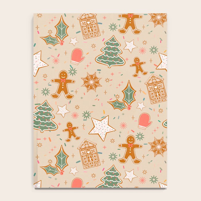 Whimsical Gingerbread Holiday Icons Collection Notebook Gallery Image 4