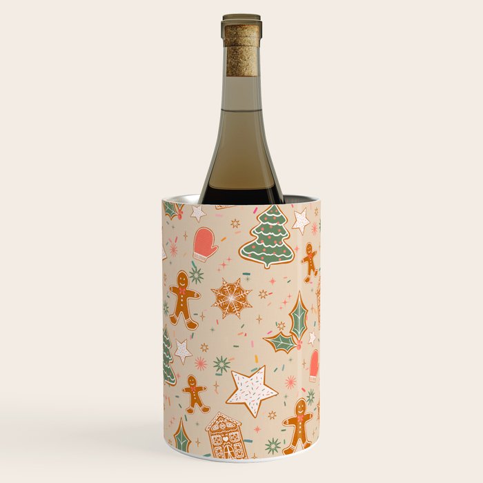 Whimsical Gingerbread Holiday Icons Collection Wine Chiller Gallery Image 3