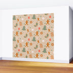 Whimsical Gingerbread Holiday Icons Collection Wall Mural Gallery Image 2