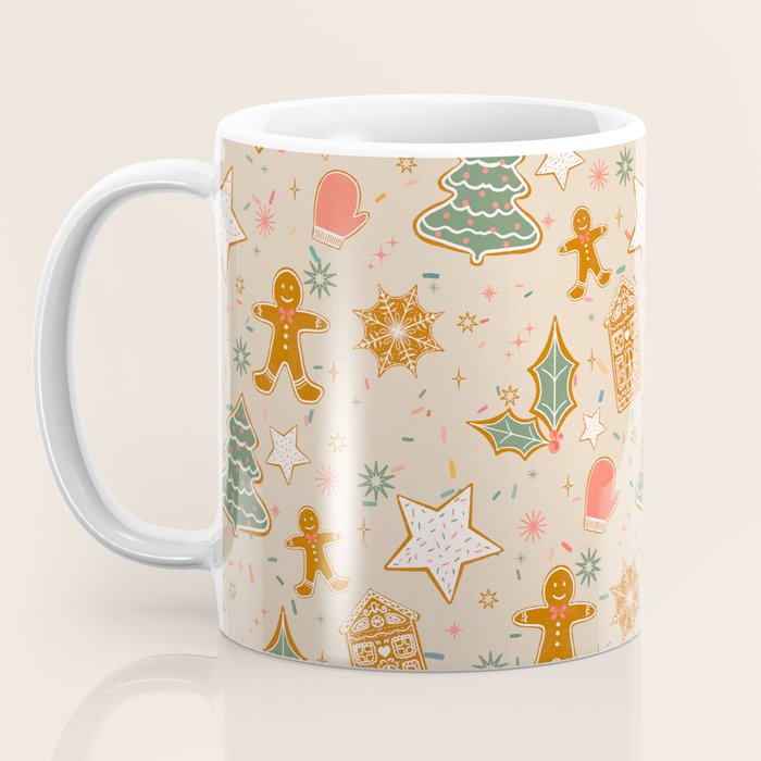 Whimsical Gingerbread Holiday Icons Collection Coffee Mug Gallery Image 3
