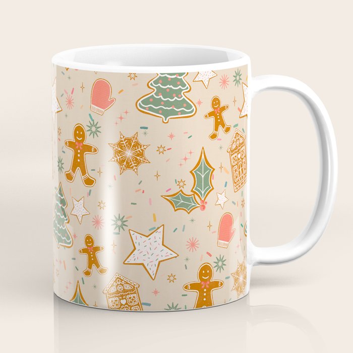 Whimsical Gingerbread Holiday Icons Collection Coffee Mug Gallery Image 1